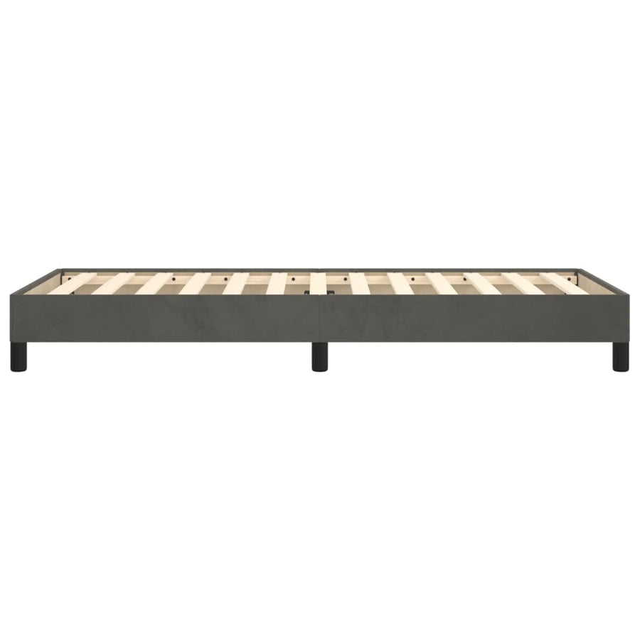 Bedframe Fluweel Donkergrijs 100 x 200 cm 25 cm