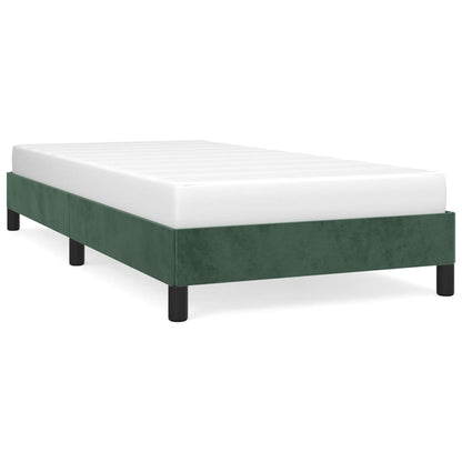Bedframe Fluweel Donkergroen 100 x 200 cm 25 cm