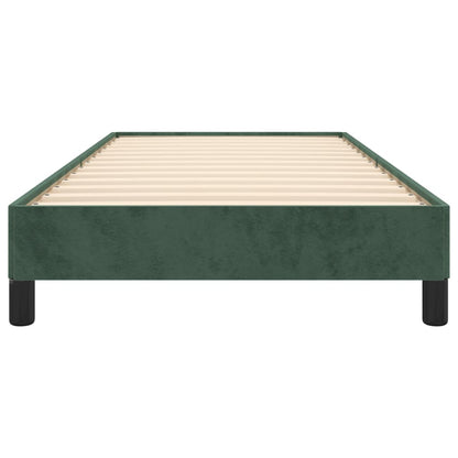 Bedframe Fluweel Donkergroen 100 x 200 cm 25 cm