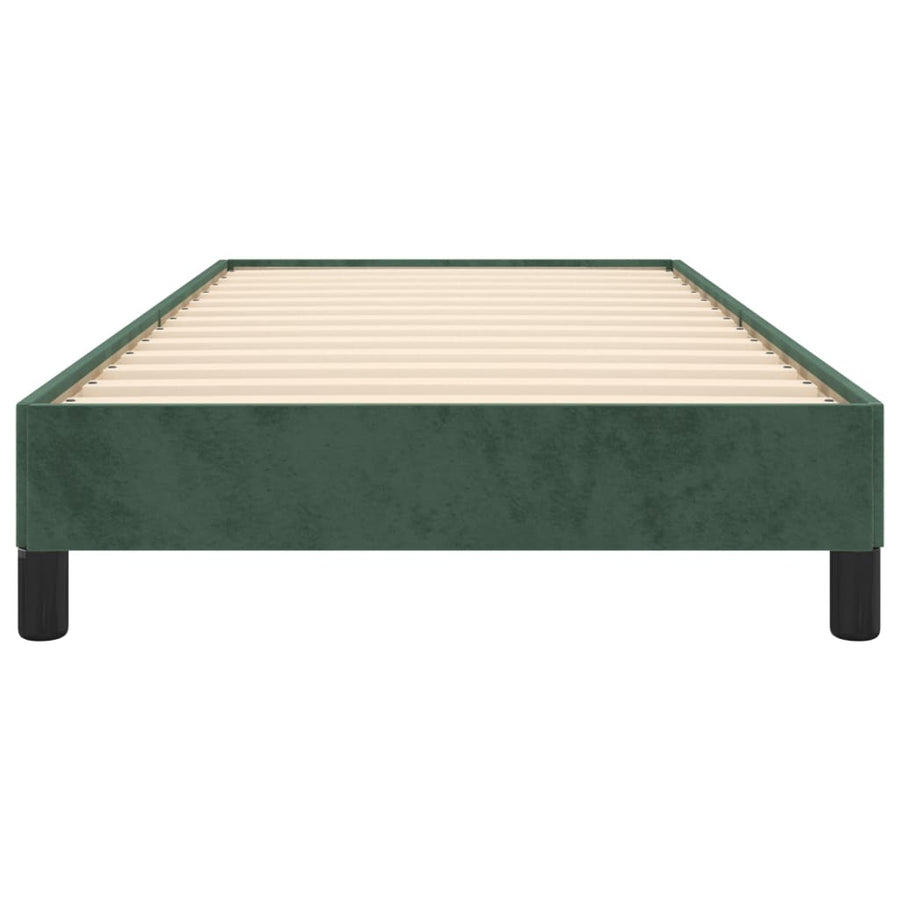 Bedframe Fluweel Donkergroen 100 x 200 cm 25 cm
