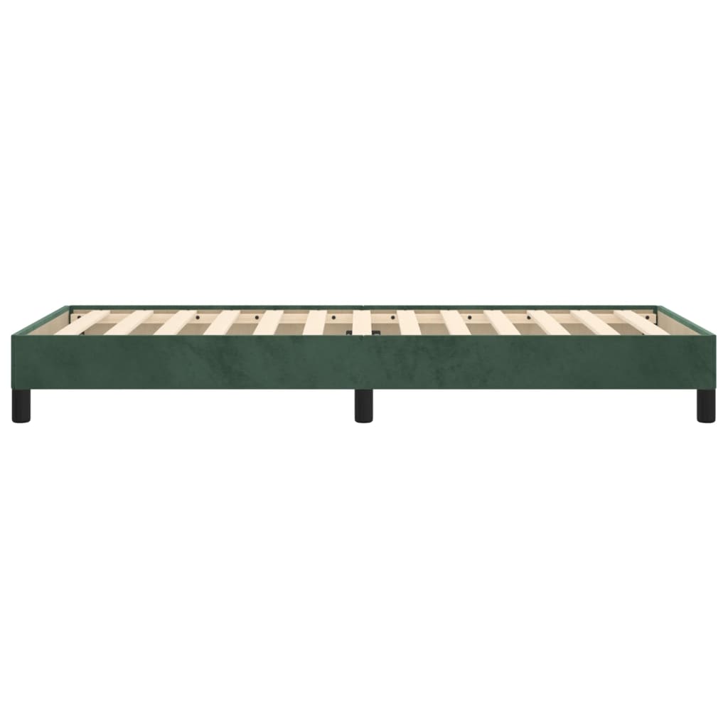 Bedframe Fluweel Donkergroen 100 x 200 cm 25 cm