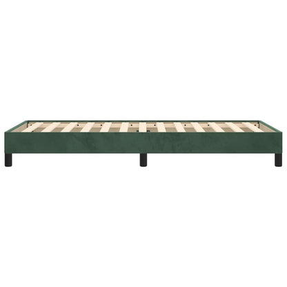 Bedframe Fluweel Donkergroen 100 x 200 cm 25 cm