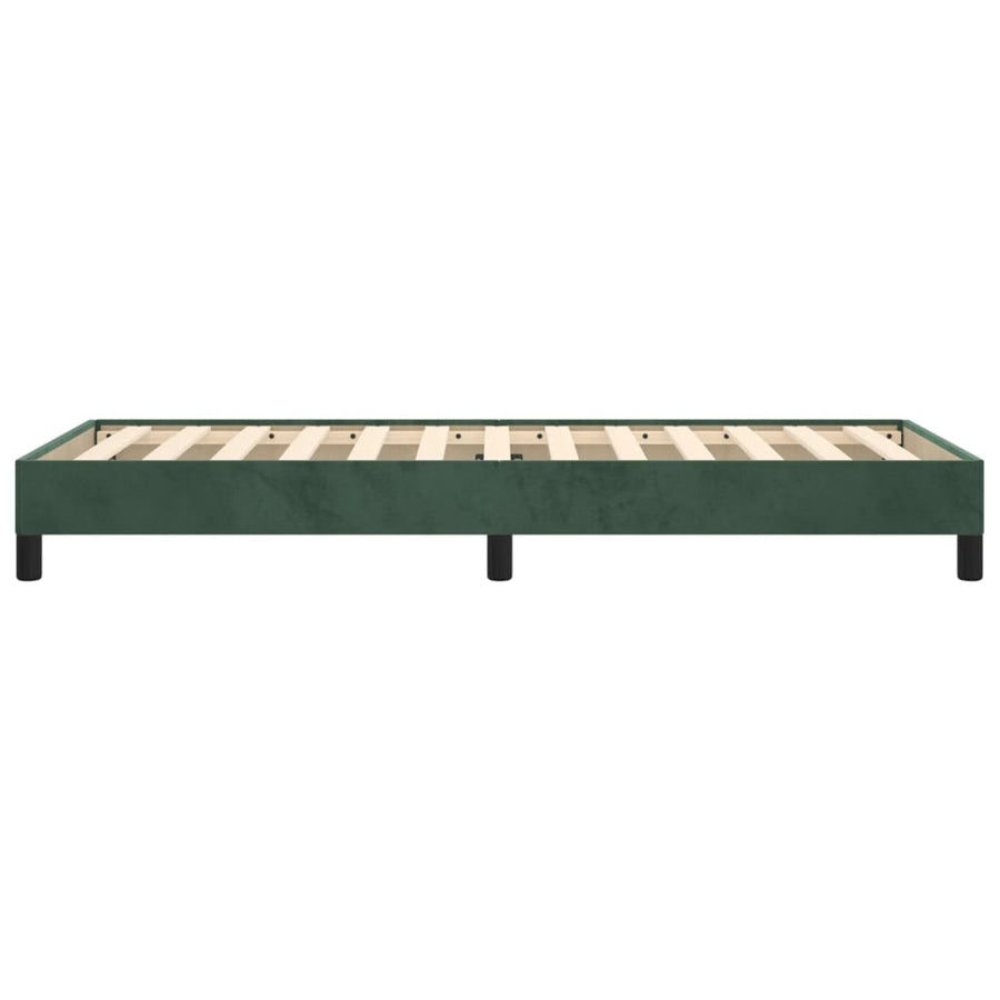 Bedframe Fluweel Donkergroen 100 x 200 cm 25 cm