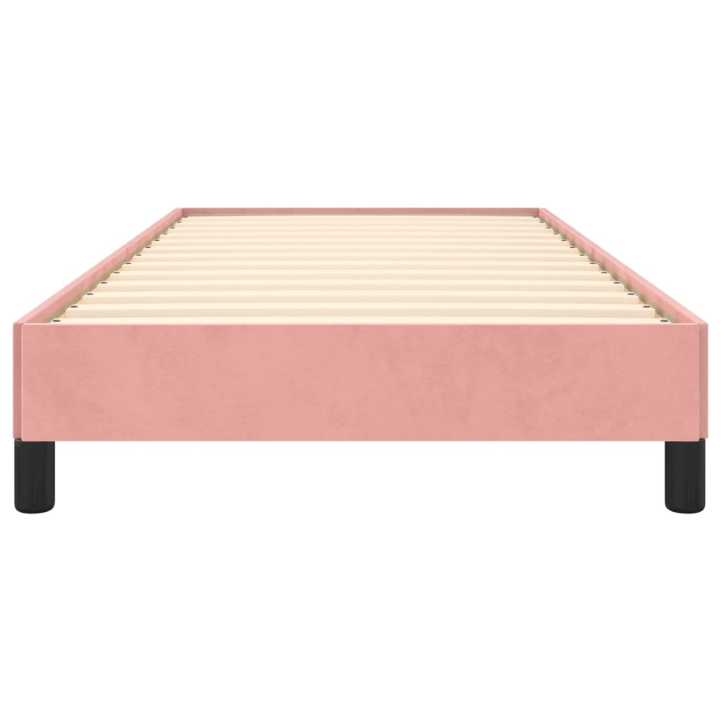 Bedframe Fluweel Roze 100 x 200 cm 25 cm