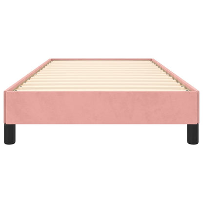 Bedframe Fluweel Roze 100 x 200 cm 25 cm