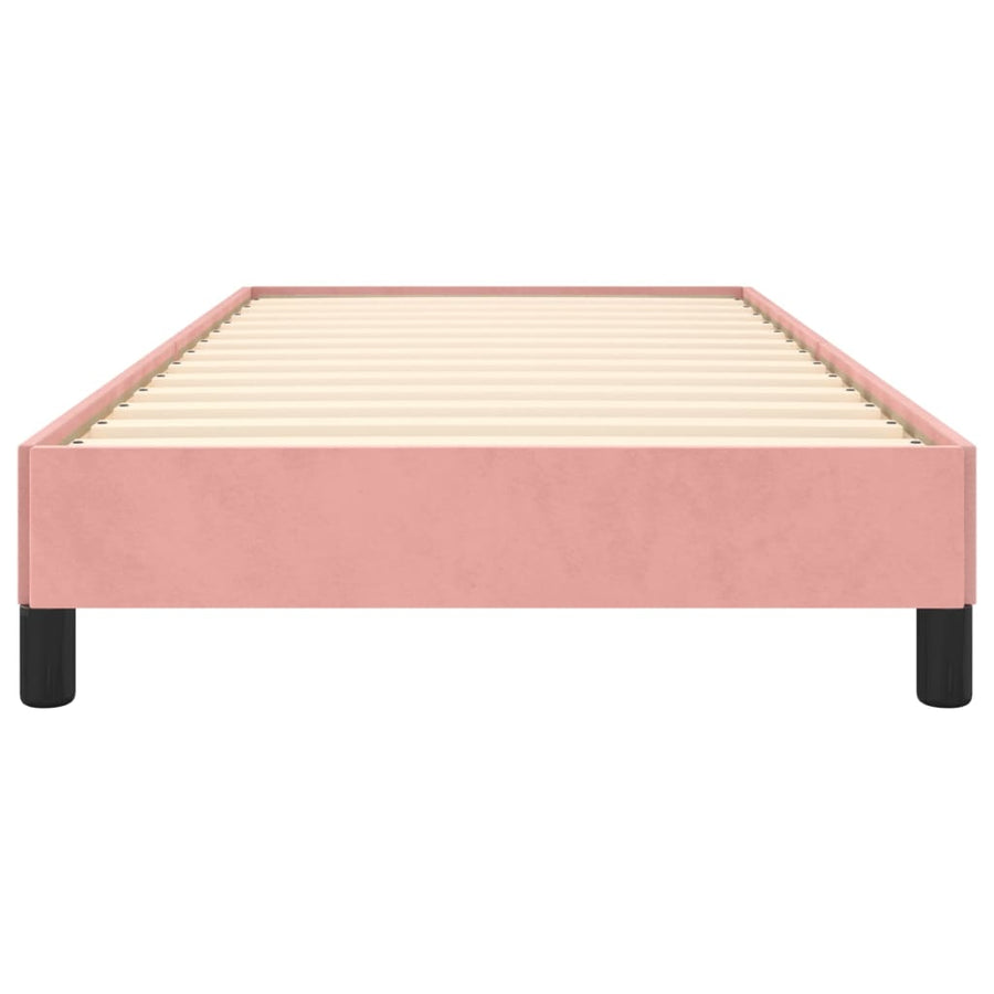 Bedframe Fluweel Roze 100 x 200 cm 25 cm