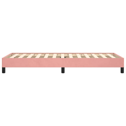 Bedframe Fluweel Roze 100 x 200 cm 25 cm