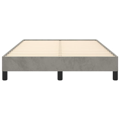 Bedframe Fluweel Lichtgrijs 120 x 200 cm 25 cm