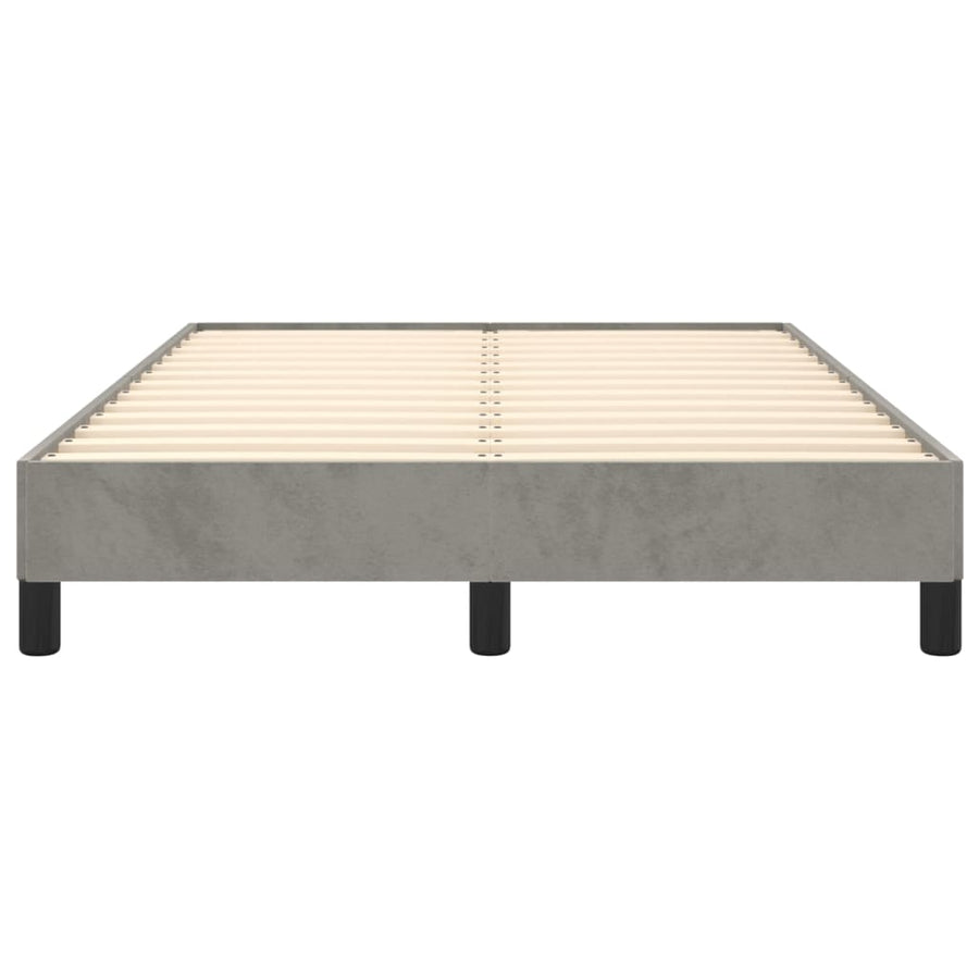 Bedframe Fluweel Lichtgrijs 120 x 200 cm 25 cm