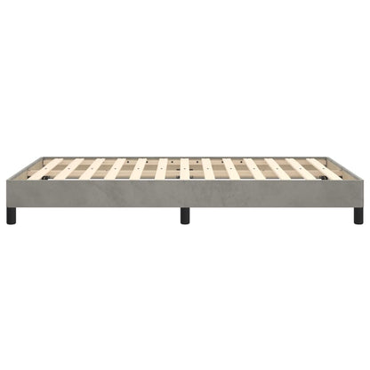 Bedframe Fluweel Lichtgrijs 120 x 200 cm 25 cm