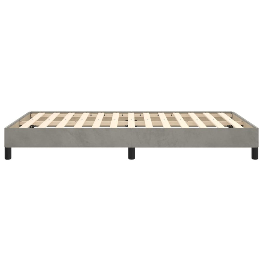 Bedframe Fluweel Lichtgrijs 120 x 200 cm 25 cm