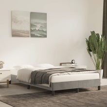 Bedframe Fluweel Lichtgrijs 120 x 200 cm 25 cm