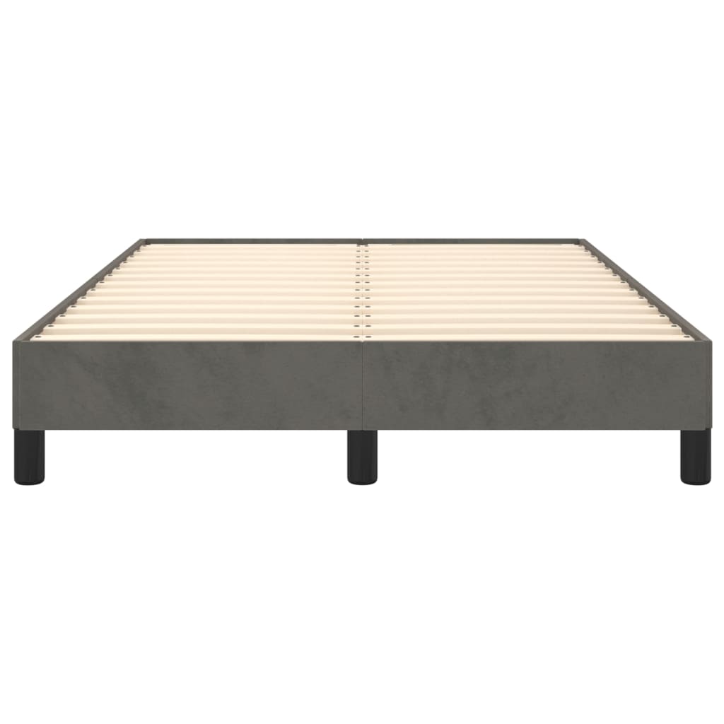 Bedframe Fluweel Donkergrijs 120 x 200 cm 25 cm