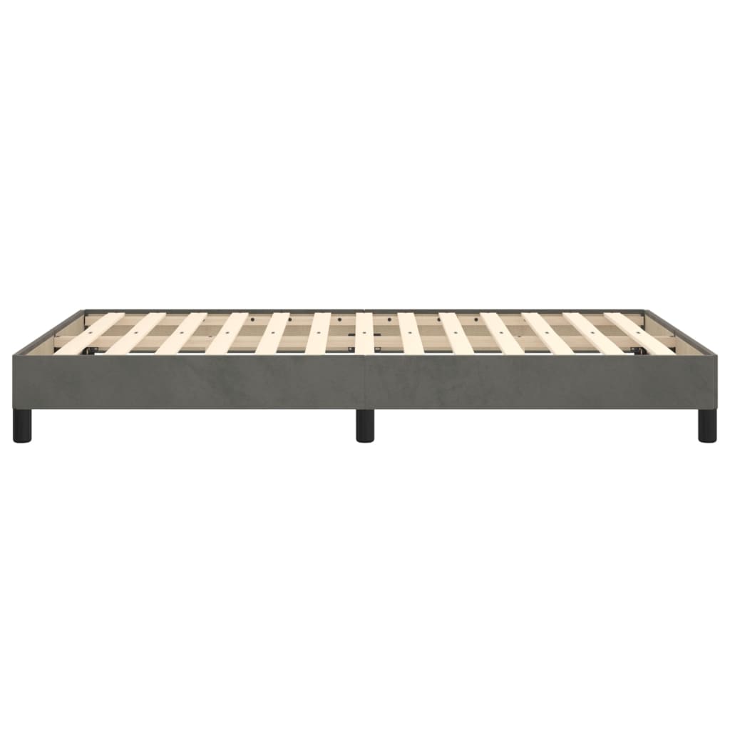 Bedframe Fluweel Donkergrijs 120 x 200 cm 25 cm