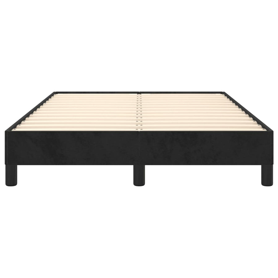 Bedframe Fluweel Zwart 120 x 200 cm 25 cm