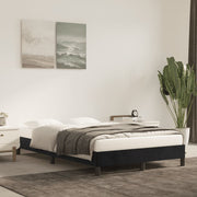 Bed frame without mattress 120x200 cm velvet black