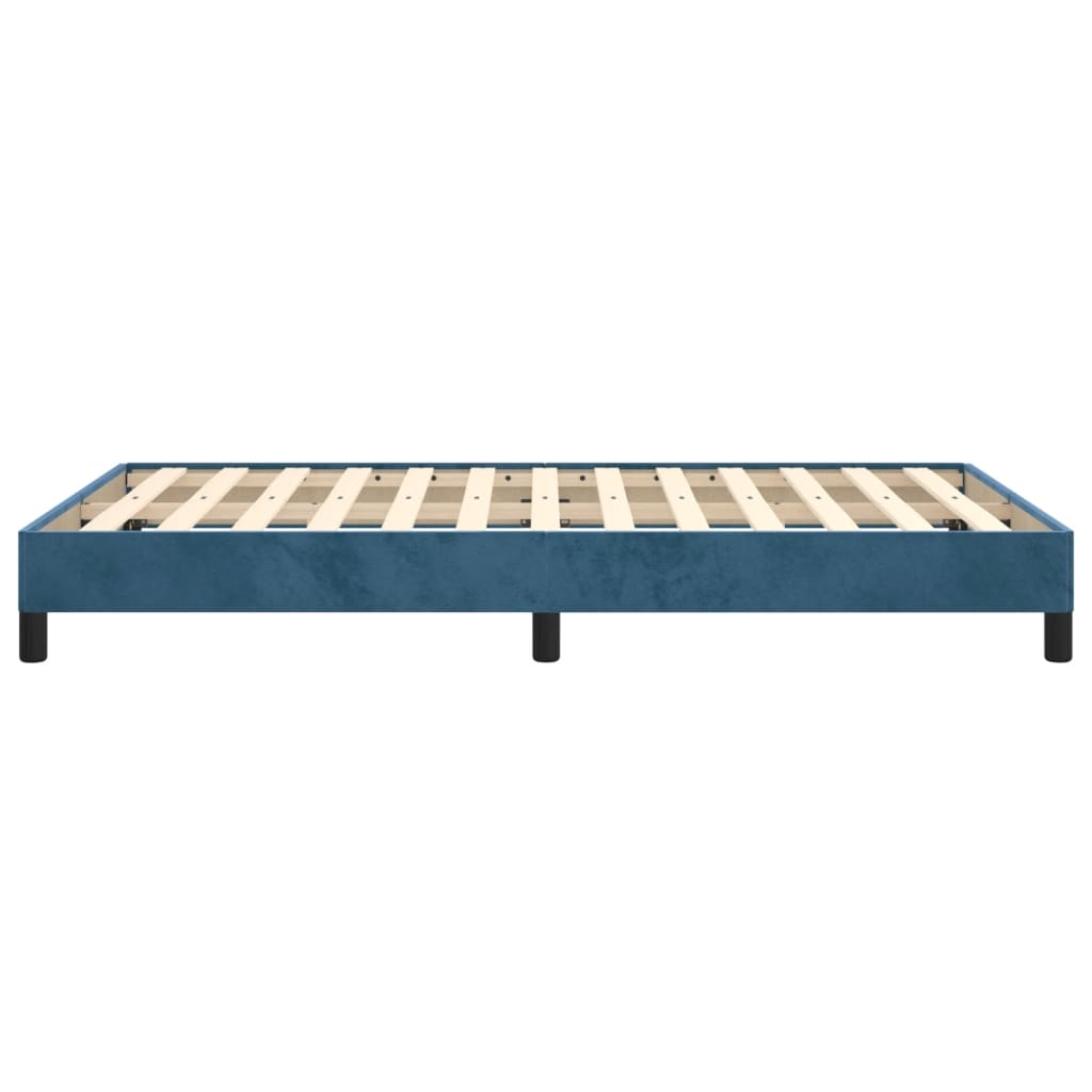 Bedframe Fluweel Donkerblauw 120 x 200 cm 25 cm