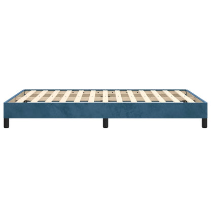 Bedframe Fluweel Donkerblauw 120 x 200 cm 25 cm