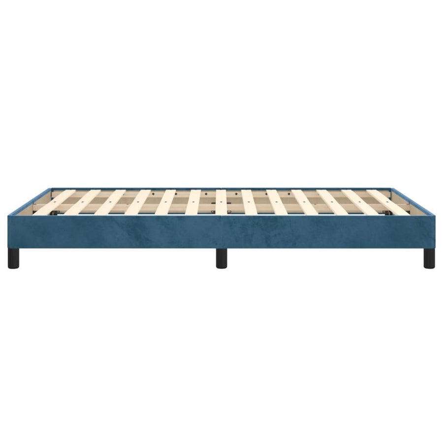 Bedframe Fluweel Donkerblauw 120 x 200 cm 25 cm