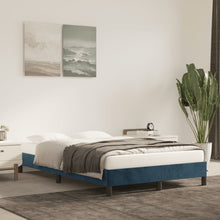 Bedframe Fluweel Donkerblauw 120 x 200 cm 25 cm