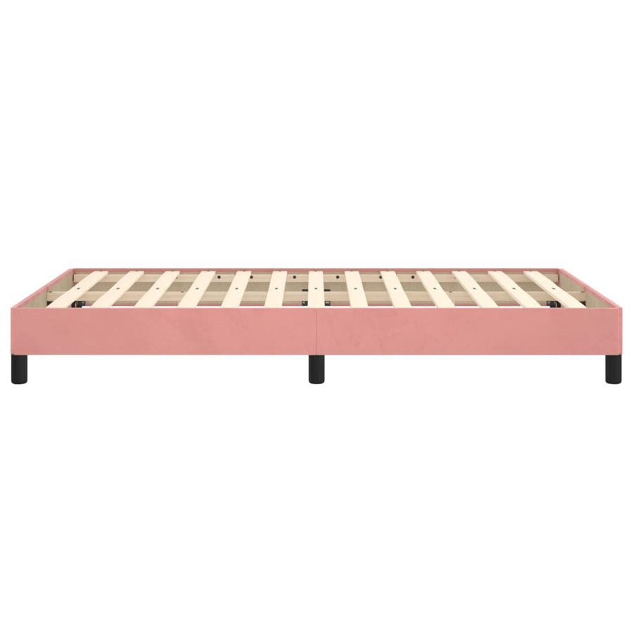 Bedframe Fluweel Roze 120 x 200 cm 25 cm