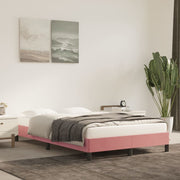 Pink velvet bed frame 120x200 cm