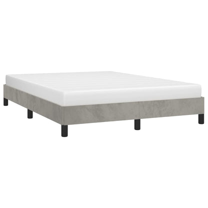 Bedframe Fluweel Lichtgrijs 140 x 190 cm 25 cm