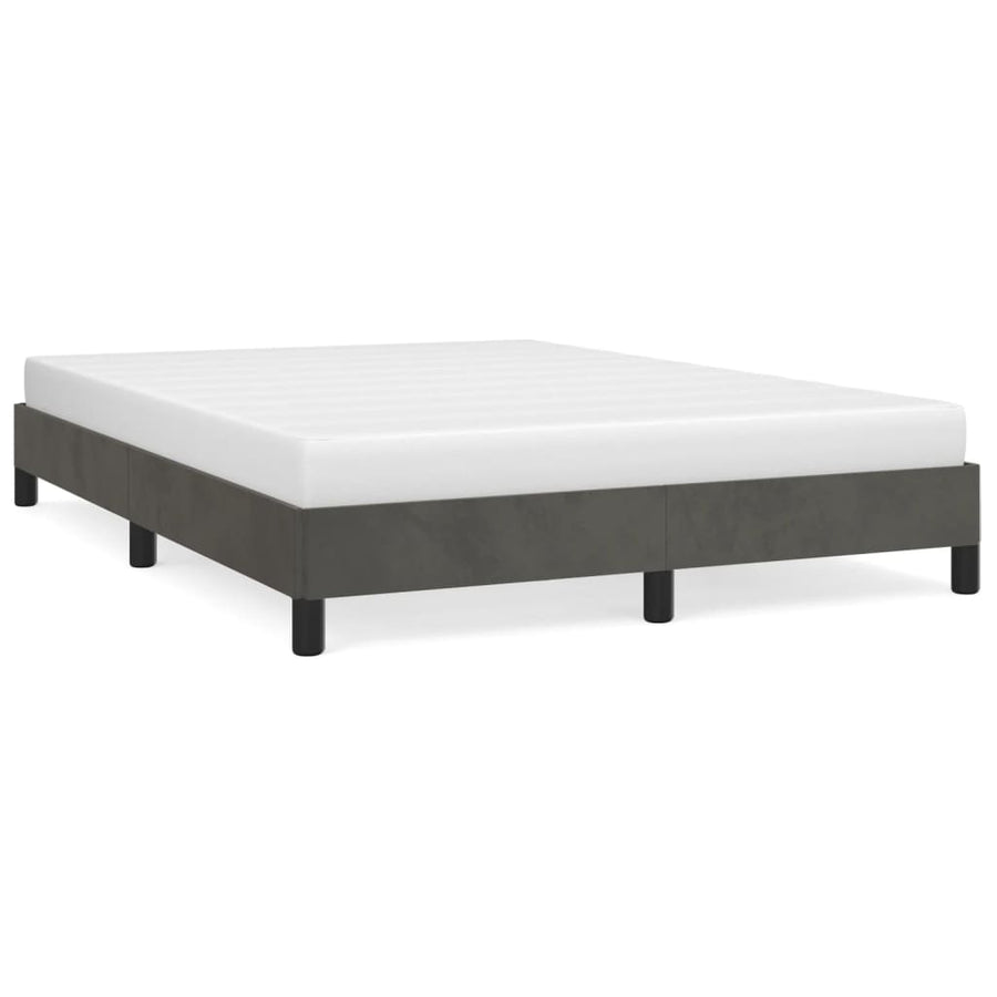 Bedframe Fluweel Mørkegrå Donkergrijs 140 x 190 cm 25 cm