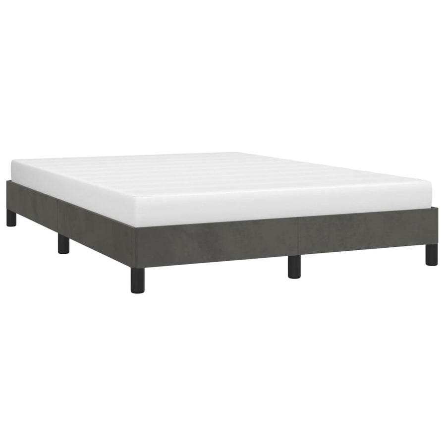 Bedframe Fluweel Mørkegrå Donkergrijs 140 x 190 cm 25 cm