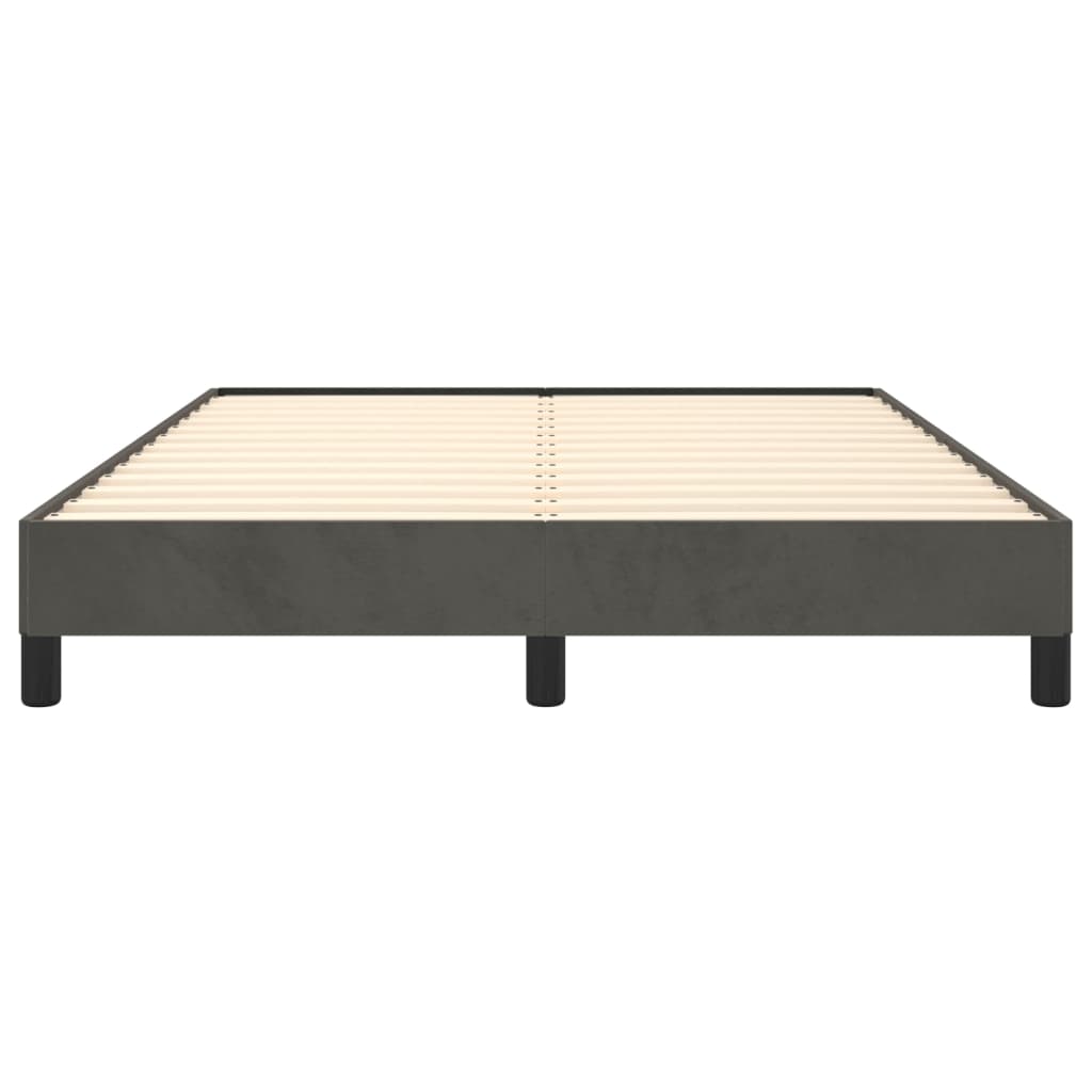 Bedframe Fluweel Mørkegrå Donkergrijs 140 x 190 cm 25 cm