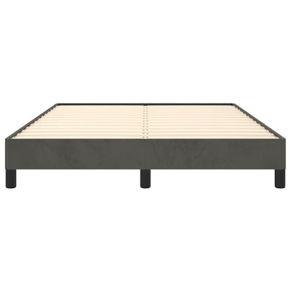 Bedframe Fluweel Mørkegrå Donkergrijs 140 x 190 cm 25 cm