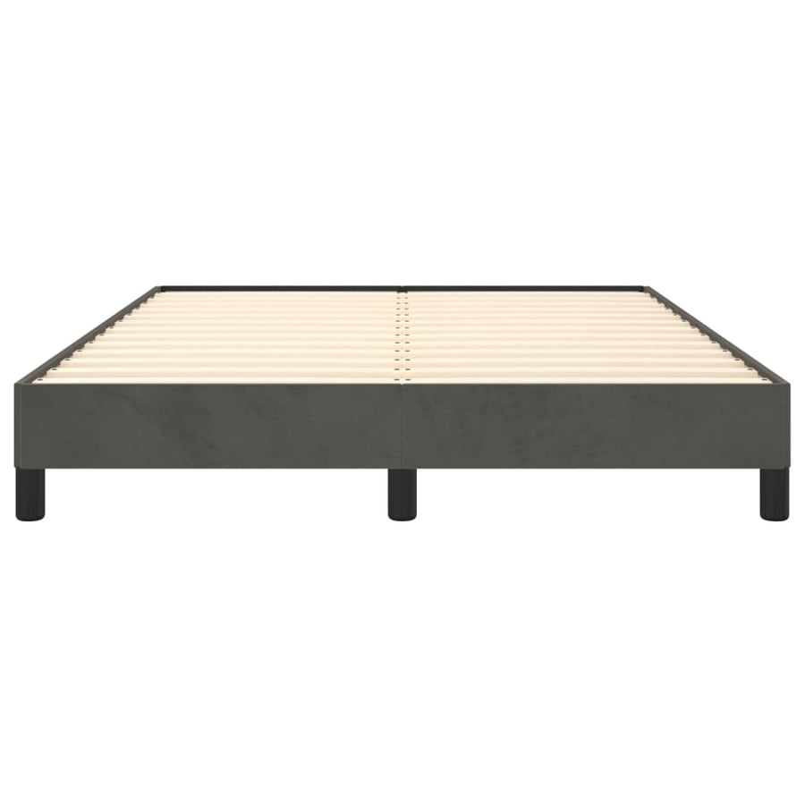 Bedframe Fluweel Mørkegrå Donkergrijs 140 x 190 cm 25 cm