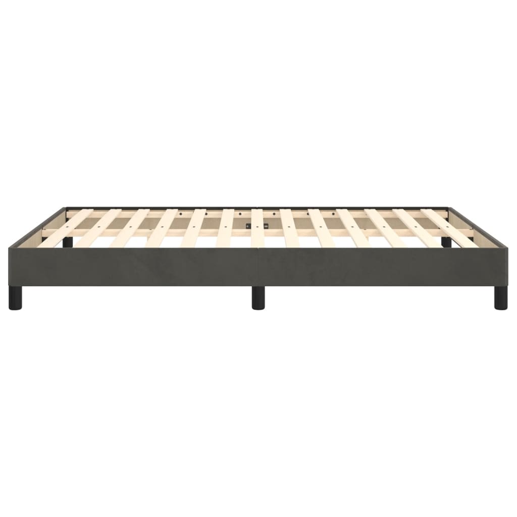 Bedframe Fluweel Mørkegrå Donkergrijs 140 x 190 cm 25 cm