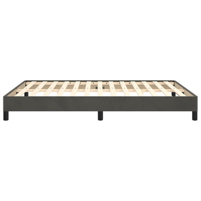 Bedframe Fluweel Mørkegrå Donkergrijs 140 x 190 cm 25 cm