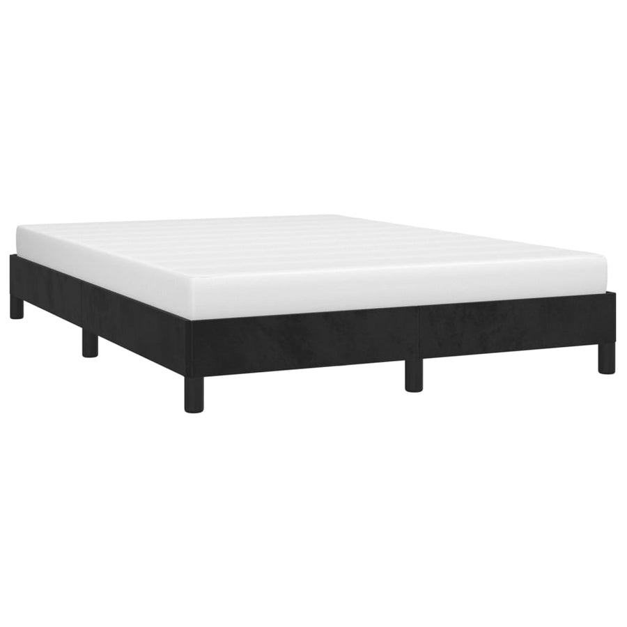 Bedframe Fluweel Zwart 140 x 190 cm 25 cm