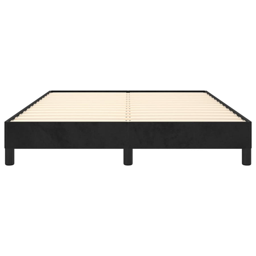 Bedframe Fluweel Zwart 140 x 190 cm 25 cm