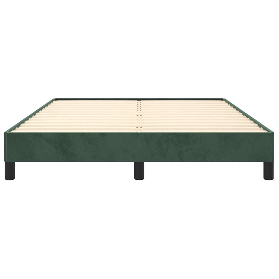 Bedframe Fluweel Donkergroen 140 x 190 cm 25 cm