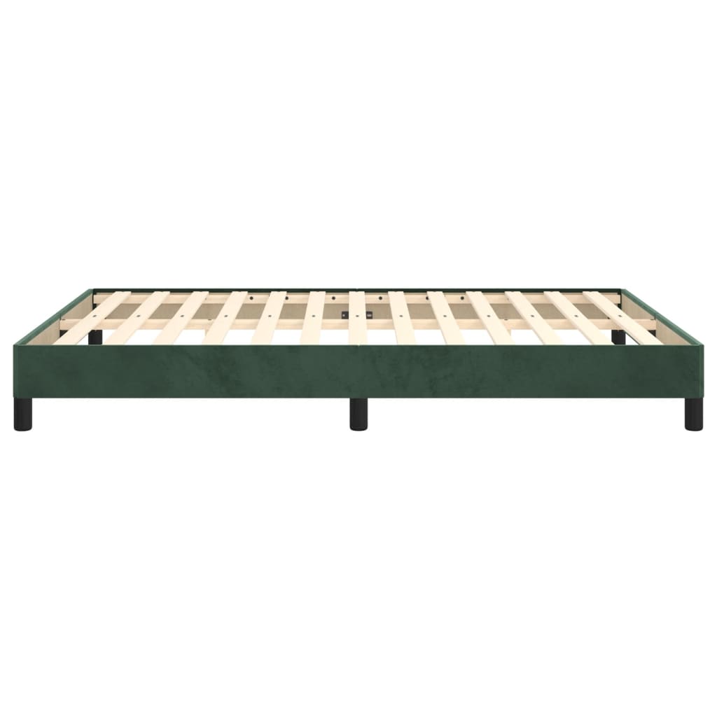 Bedframe Fluweel Donkergroen 140 x 190 cm 25 cm