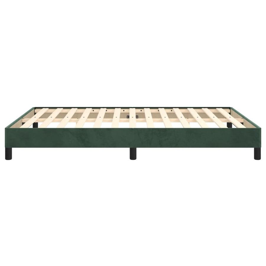 Bedframe Fluweel Donkergroen 140 x 190 cm 25 cm