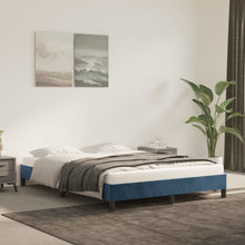 Bedframe Fluweel Donkerblauw 140 x 190 cm 25 cm