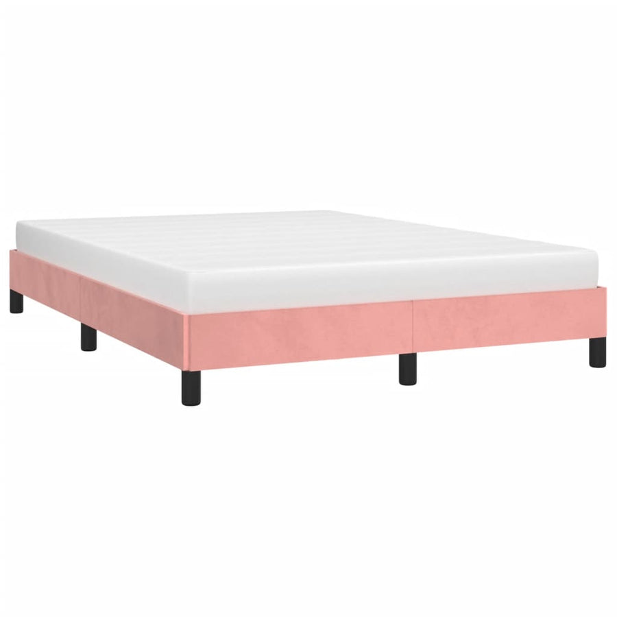 Bedframe Fluweel Roze 140 x 190 cm 25 cm