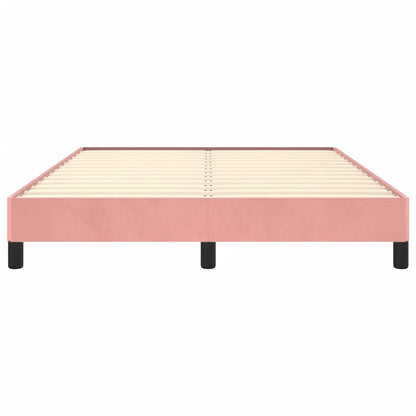 Bedframe Fluweel Roze 140 x 190 cm 25 cm