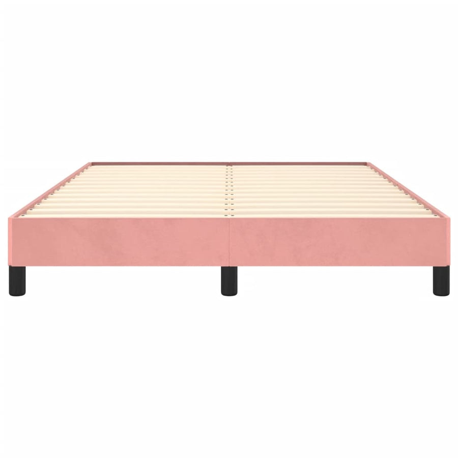 Bedframe Fluweel Roze 140 x 190 cm 25 cm