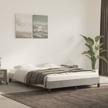 Bedframe Fluweel Lichtgrijs 140 x 200 cm 25 cm