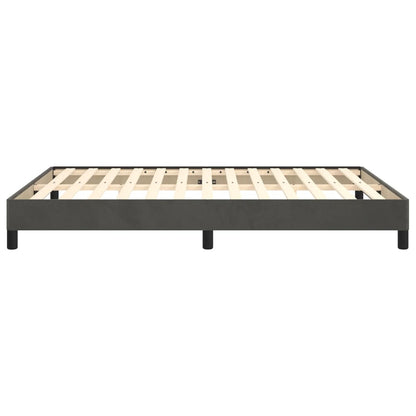 Bedframe Fluweel Donkergrijs 140 x 200 cm 25 cm