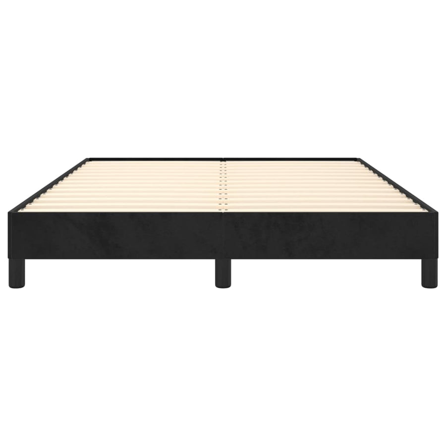 Bedframe Fluweel Zwart 140 x 200 cm 25 cm