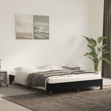 Bedframe Fluweel Zwart 140 x 200 cm 25 cm
