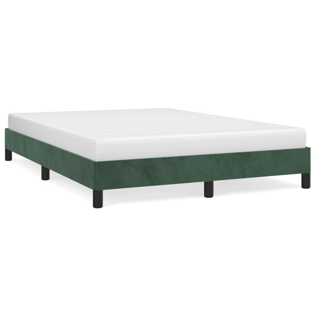 Bedframe Fluweel Donkergroen 140 x 200 cm 25 cm