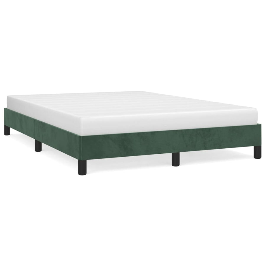 Bedframe Fluweel Donkergroen 140 x 200 cm 25 cm