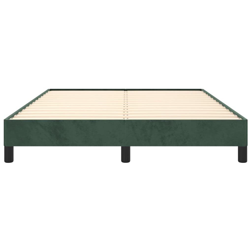 Bedframe Fluweel Donkergroen 140 x 200 cm 25 cm